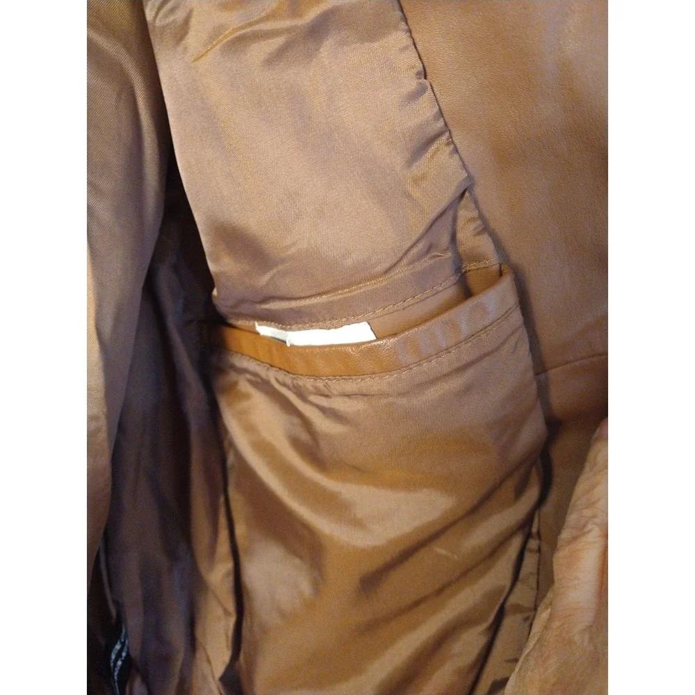 Vtg Wells Of Nottingham Men 46 Leather Bomber Jacket Coat 70s Super Glazed Nappa